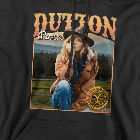 YStone Beth Dutton Thoughts Hoodie Black