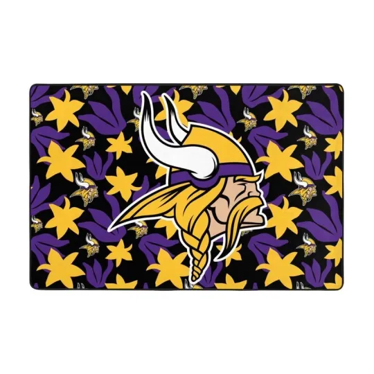 Minnesota Vikings Printed CarpetAnti-skid Floor Mat Decorative
