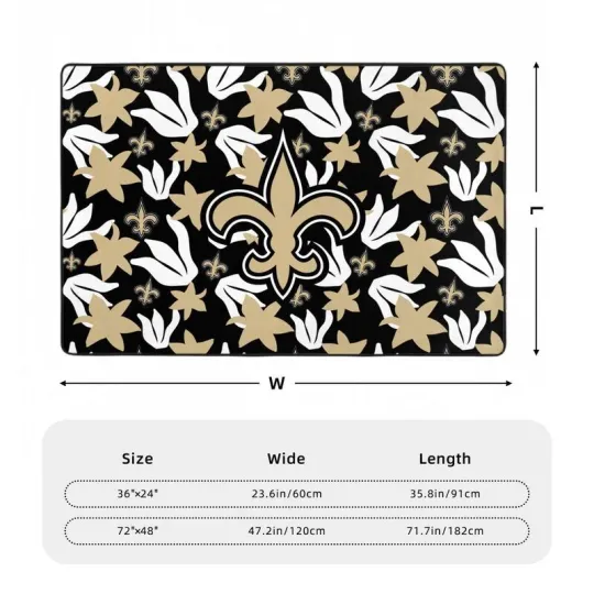 New Orleans Saints Printed Carpet Anti-skid Floor Mat Decorative