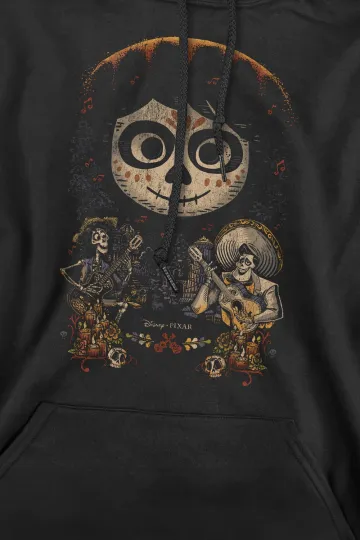 Coco Painted Poster Hoodies Miguel Skull Hector Ernesto