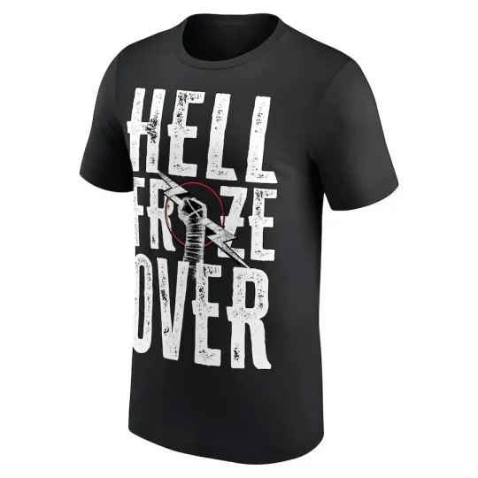 Wrestling Entertainment CM PUNK HELL FROZE OVER BLACK T-SHIRT ALL SIZES