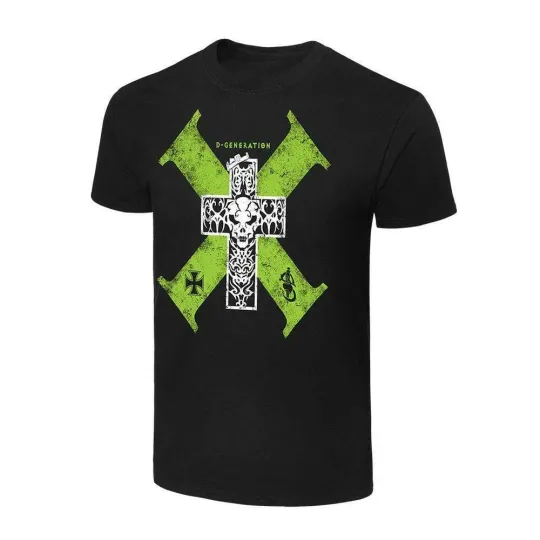 Wrestling Entertainment D-GENERATION X “CROSS” BLACK T-SHIRT ALL SIZES