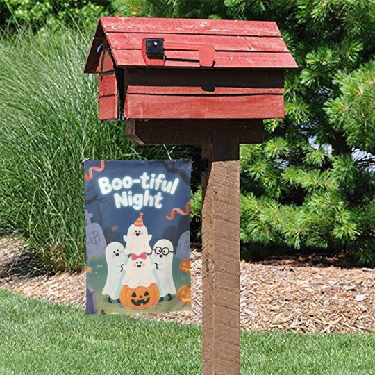 Custom Halloween Garden Flags - Double Sided Outdoor Yard Decorations