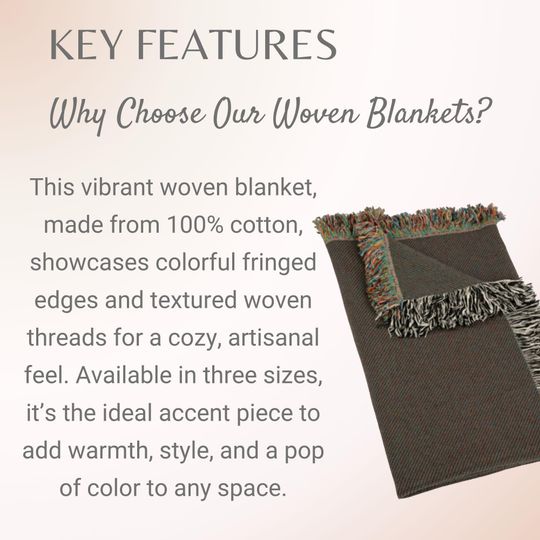 Woven Skeleton Witch Blanket: Gothic Cottagecore Tapestry