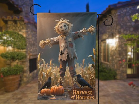 Custom Halloween Garden Flag - Double Sided Yard Decor