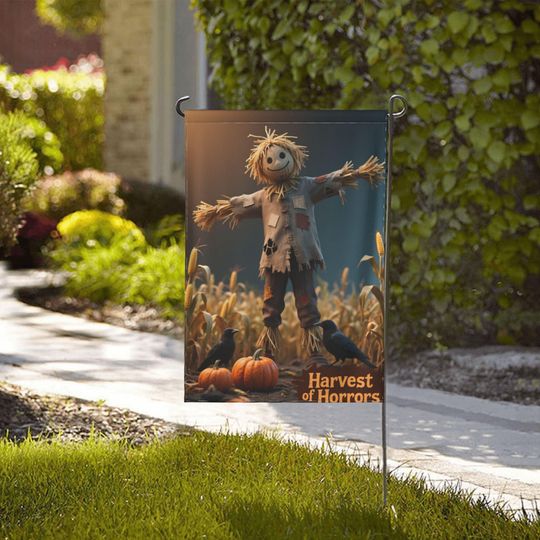 Custom Halloween Garden Flag - Double Sided Yard Decor