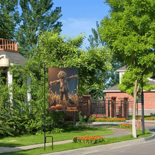 Custom Halloween Garden Flag - Double Sided Yard Decor