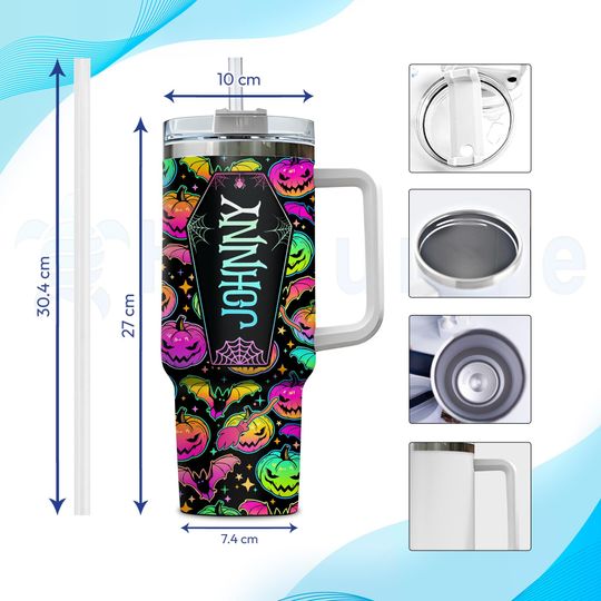 Personalized Halloween Horror Tumbler 40oz: Spooky Season Gift
