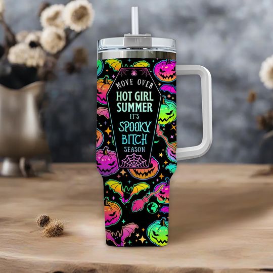 Personalized Halloween Horror Tumbler 40oz: Spooky Season Gift