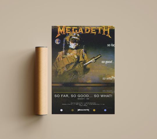Megadeth Poster | So Far, So Good... So What! Poster