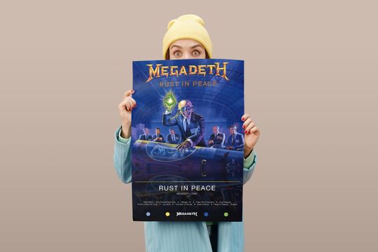 Megadeth Poster | Rust In Peace Poster | Album Poster Prints