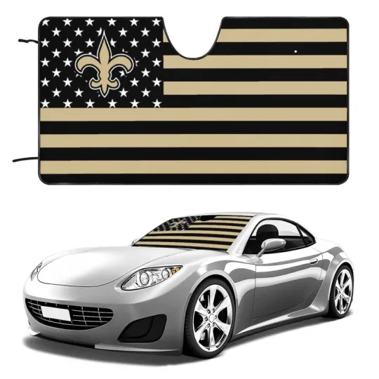 Orleans Saints Car Windshield Sunshade Car Front Window Windshield Protection