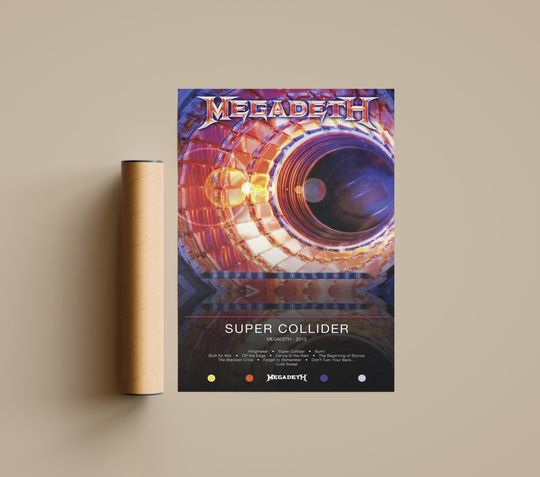 Megadeth Poster | Super Collider Poster | Album Poster Prints