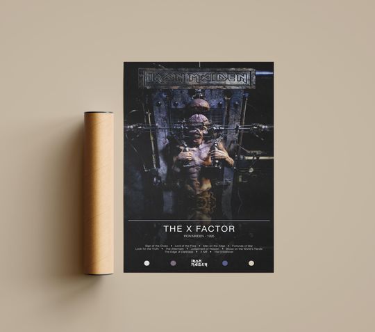 Iron Maiden Poster | The X Factor Poster | Album Poster Prints