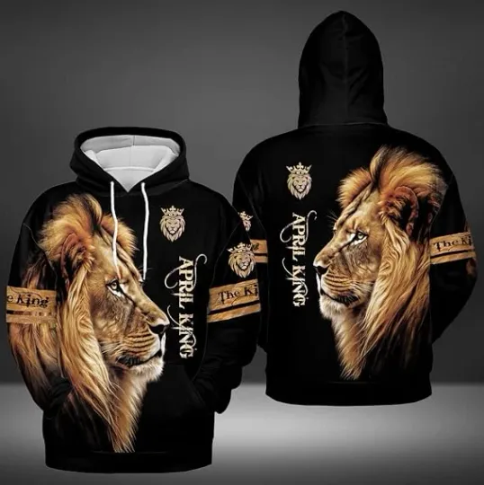 Lion November King Hoodie All Over Print, 3D Hoodie