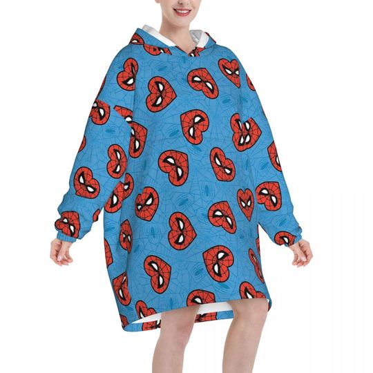 Spider-Man Superhero Oversized Blanket Hoodie