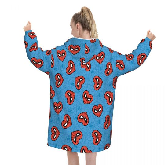 Spider-Man Superhero Oversized Blanket Hoodie