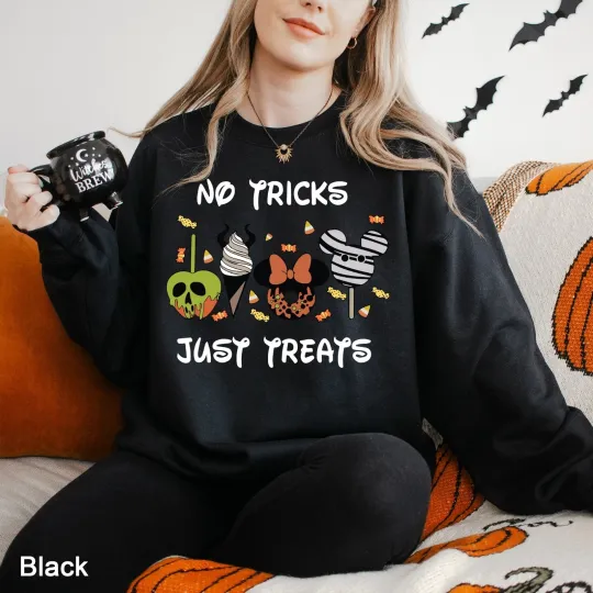 Disney Halloween Sweatshirt with Jack-o'-Lantern Design