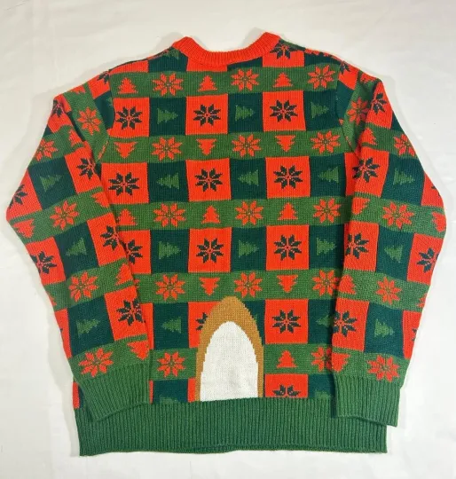 Ellen Ugly Christmas Reindeer Knit Pullover Sweater Size Medium M