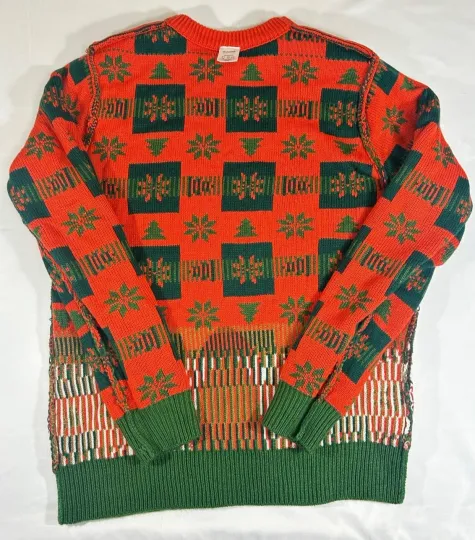 Ellen Ugly Christmas Reindeer Knit Pullover Sweater Size Medium M