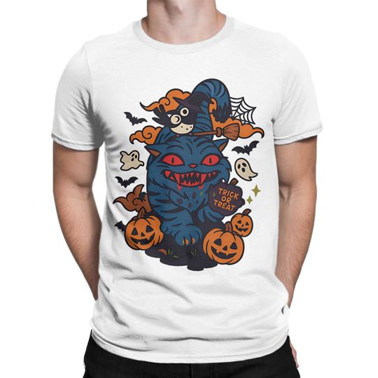 Men's Derpy Tiger Halloween Demon Ghost Kpop Demon Hunters T Shirts Cotton Tops Funny