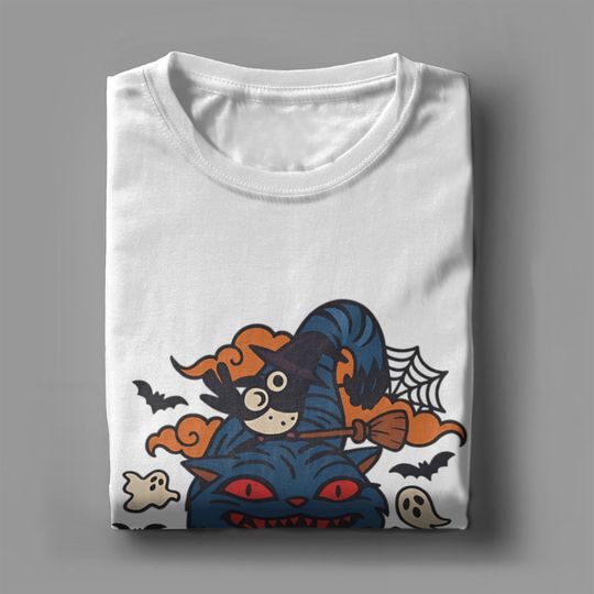 Men's Derpy Tiger Halloween Demon Ghost Kpop Demon Hunters T Shirts Cotton Tops Funny