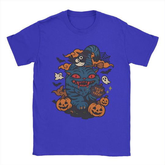 Men's Derpy Tiger Halloween Demon Ghost Kpop Demon Hunters T Shirts Cotton Tops Funny