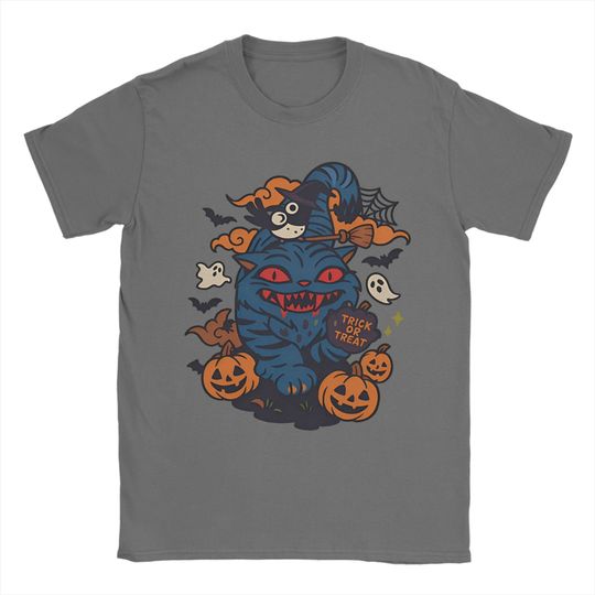 Men's Derpy Tiger Halloween Demon Ghost Kpop Demon Hunters T Shirts Cotton Tops Funny