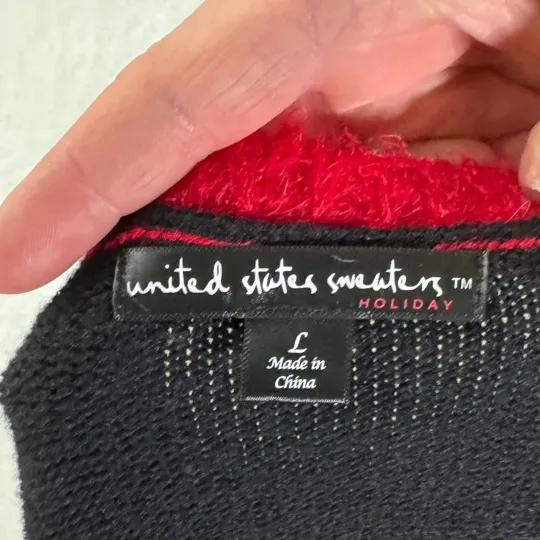 United States Sweaters Womens Holiday Fa La La Ugly Christmas Sweater Size Large