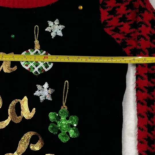 United States Sweaters Womens Holiday Fa La La Ugly Christmas Sweater Size Large