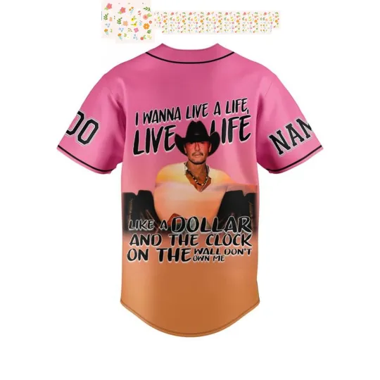 Tim McGraw Standing Room Only Tour Personalized Baseball Jersey