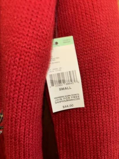 Vintage Laura Scott Ugly Christmas Pullover Sweater Size Small