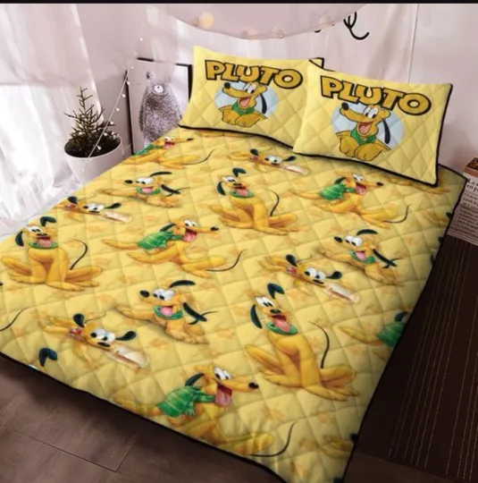 We Are Never Too Old For Pluto Love Pluto's Emotions 3D Quilt Bedding Set