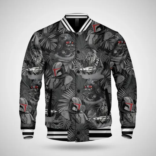 Darth Vader Boba Fett Chewbacca Galaxy's Edge Dark Tropical Jacket