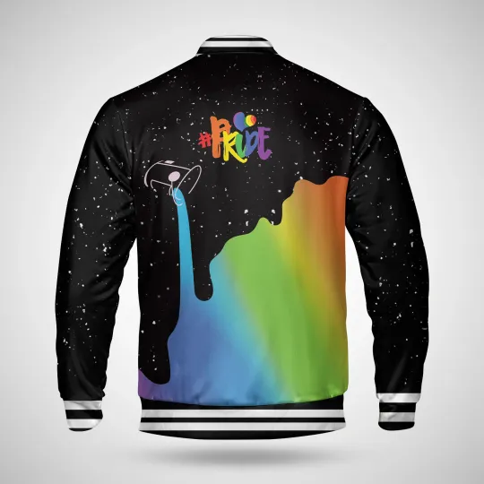 Rainbow LGBT Pride Month Starry Night Bisexual Transgender Support Jacket