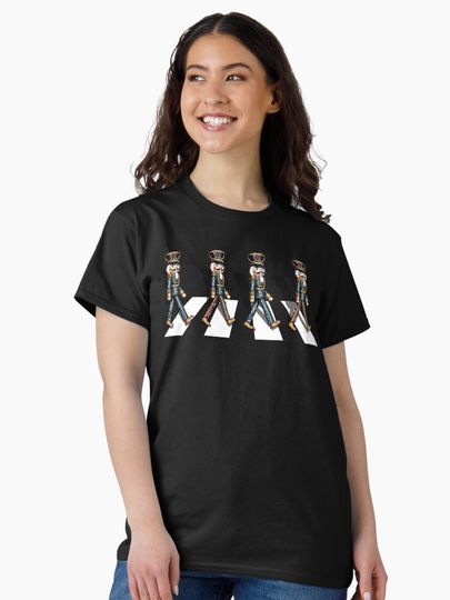 Sequin Nutcrackers Crossing Road Crosswalk Classic T-Shirt