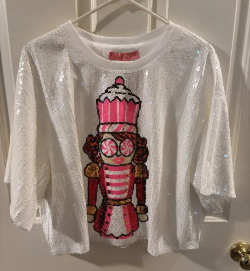 Simply Southern Preppy Sequins Nutcracker Holiday Shirt