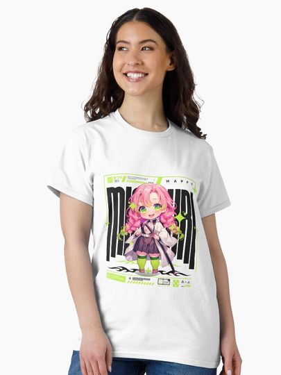 Mitsuri Chibi Classic T-Shirt, Fan Art Anime Design Classic T-Shirt