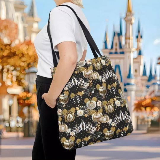 Halloween Mickey Pumpkins Tote Bag, Disney Tote Bag Gift