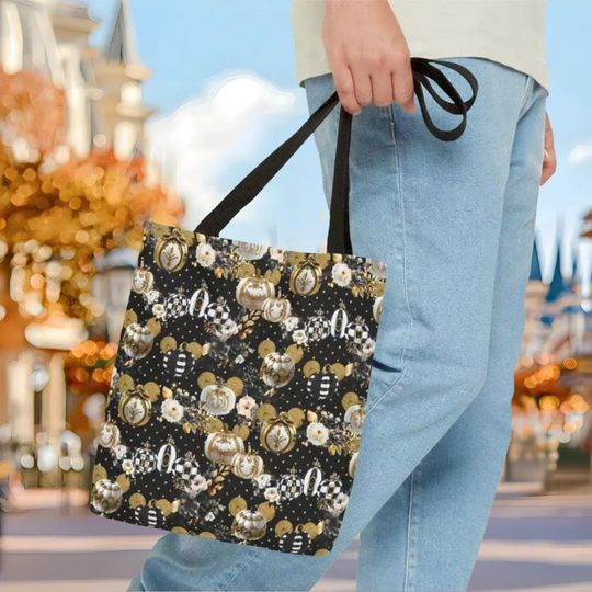 Halloween Mickey Pumpkins Tote Bag, Disney Tote Bag Gift