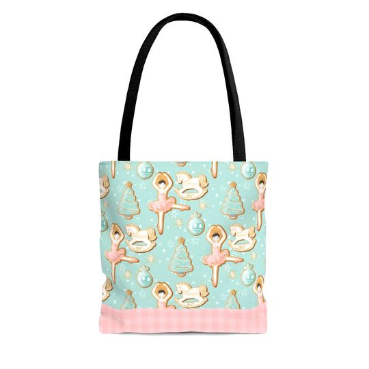 Nutcracker Gingerbread Cookies Ballerinas Tote Bag, Disney Tote Bag Gift