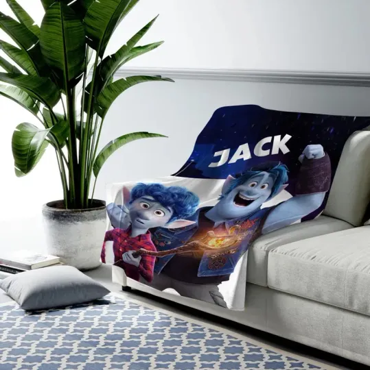 Disney Onward Magic Kingdom Customize Fleece Blanket