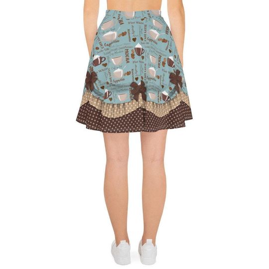 Coffee Lovers Vintage Skater Skirt