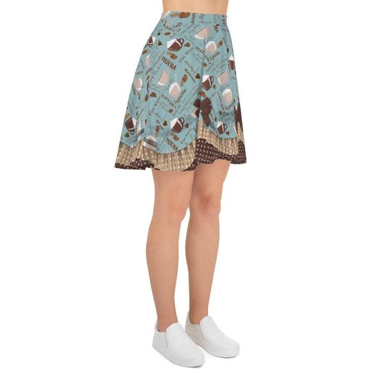 Coffee Lovers Vintage Skater Skirt