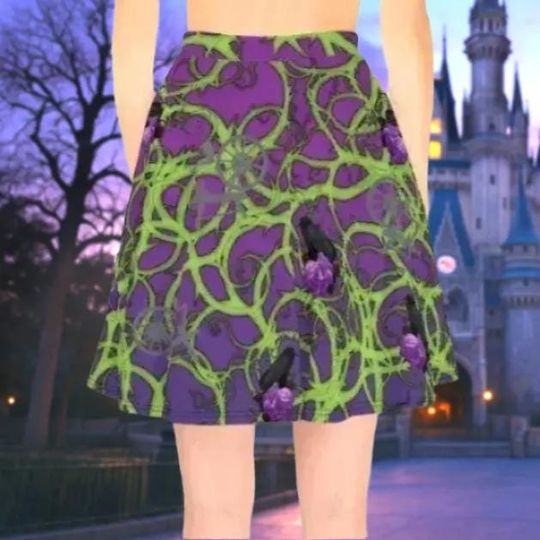 Maleficent Thorns Skater Skirt