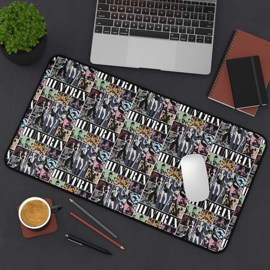 Huntrix Kpop Desk Mat Comic Panel Gamer Mousepad Extended K-pop Girl Group Mouse Pad for Fans