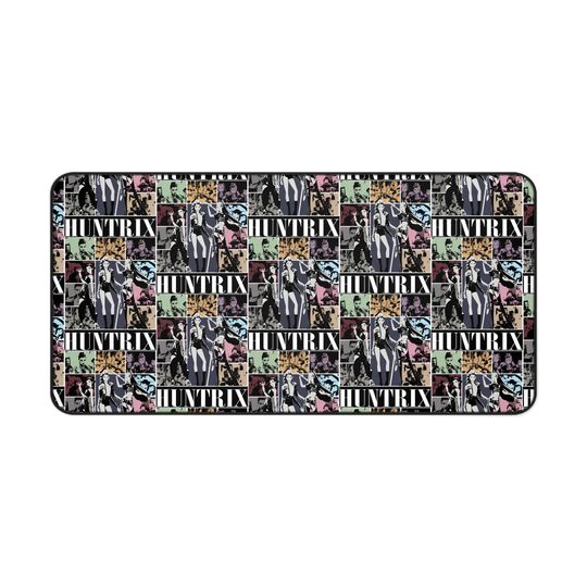 Huntrix Kpop Desk Mat Comic Panel Gamer Mousepad Extended K-pop Girl Group Mouse Pad for Fans