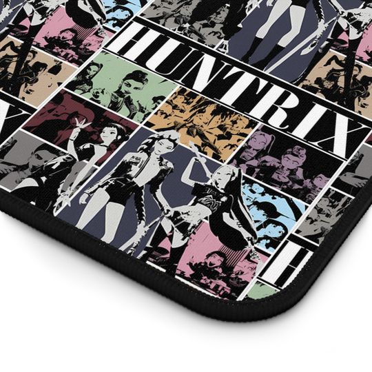 Huntrix Kpop Desk Mat Comic Panel Gamer Mousepad Extended K-pop Girl Group Mouse Pad for Fans