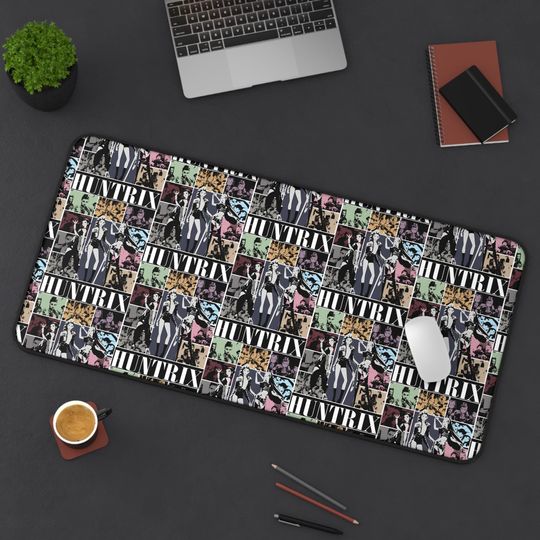 Huntrix Kpop Desk Mat Comic Panel Gamer Mousepad Extended K-pop Girl Group Mouse Pad for Fans