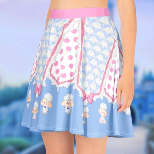 Bo Peep Running Women's Skater Skirt
